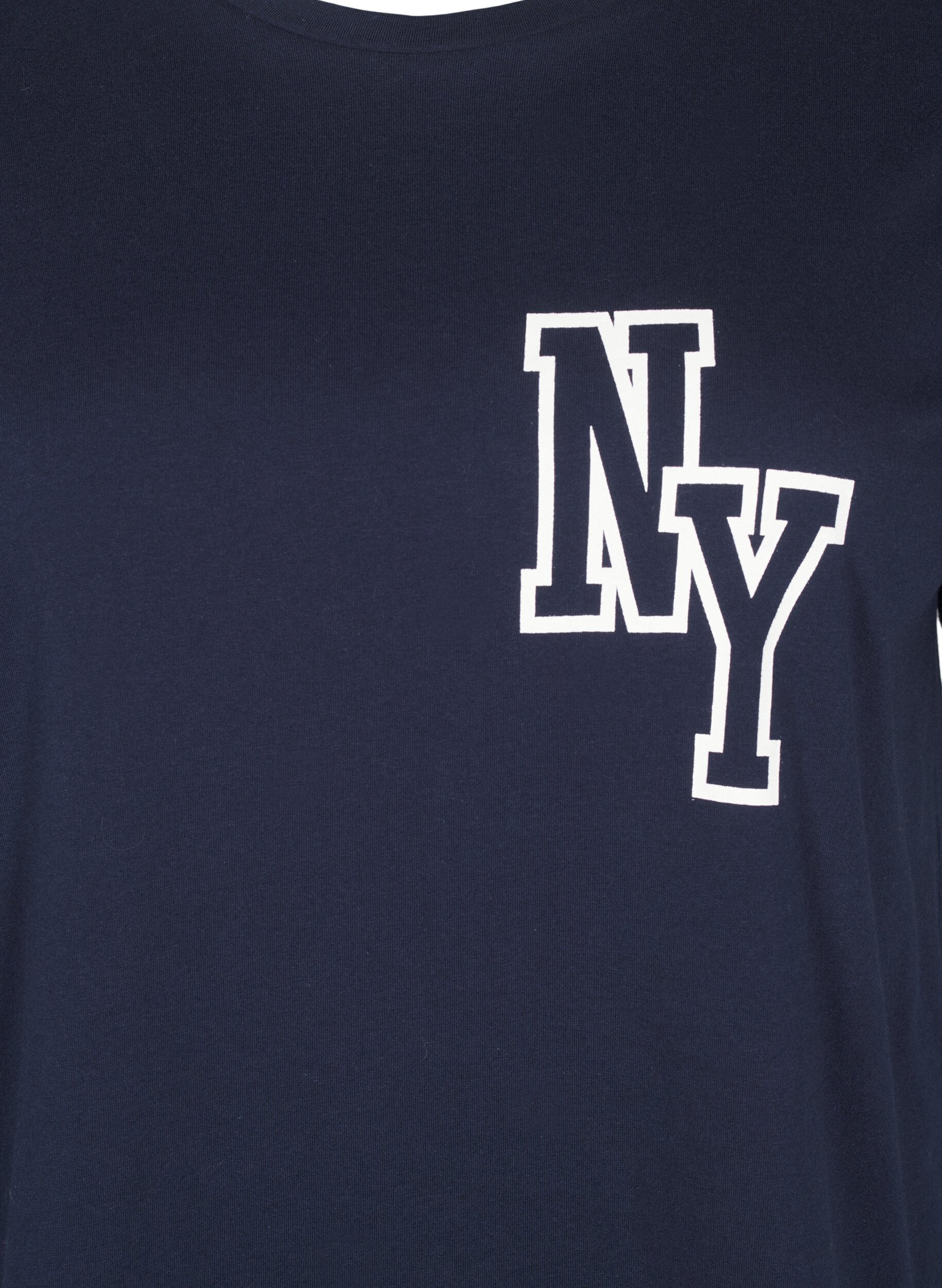 Zizzi T-Shirt aus Bio-Baumwolle mit Print, Night Sky Printet, Packshot image number 2