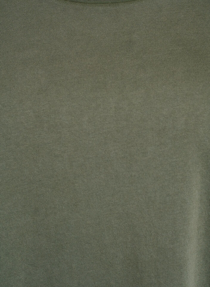 Kurzes Kleid in A-Linie mit gewaschenem Look, Grün, Packshot image number 2