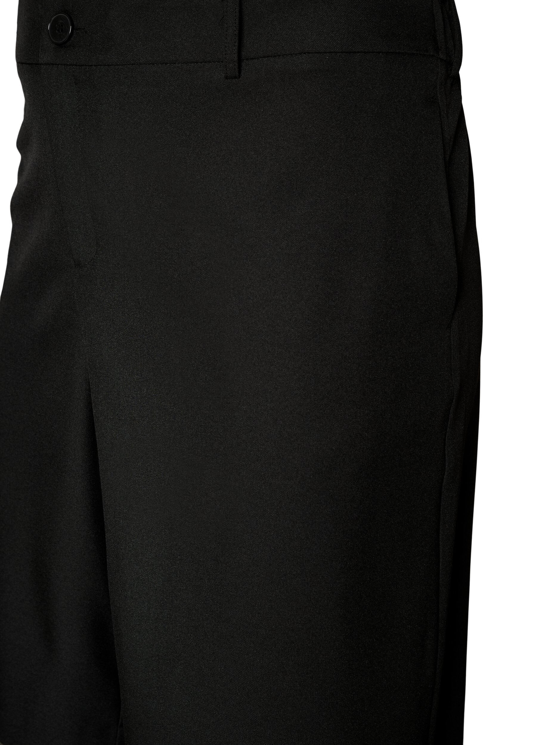 ZizziLockere Bermudashorts mit hoher Taille, Schwarz, Packshot image number 2