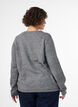 Strickjacke mit Kn&ouml;pfen und abgerundeter Vorderseite, Grau, Model image number 2