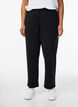 Hose mit gerader Passform, Schwarz, Model image number 2