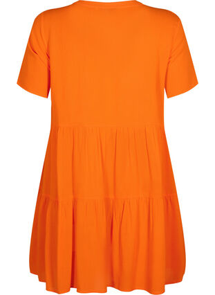 Kurzarm-Kleid aus Viskose mit A-Linie, Exuberance, Packshot image number 1