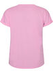 Kurz&auml;rmeliges T-Shirt aus einer Baumwollmischung, Pink, Packshot image number 1