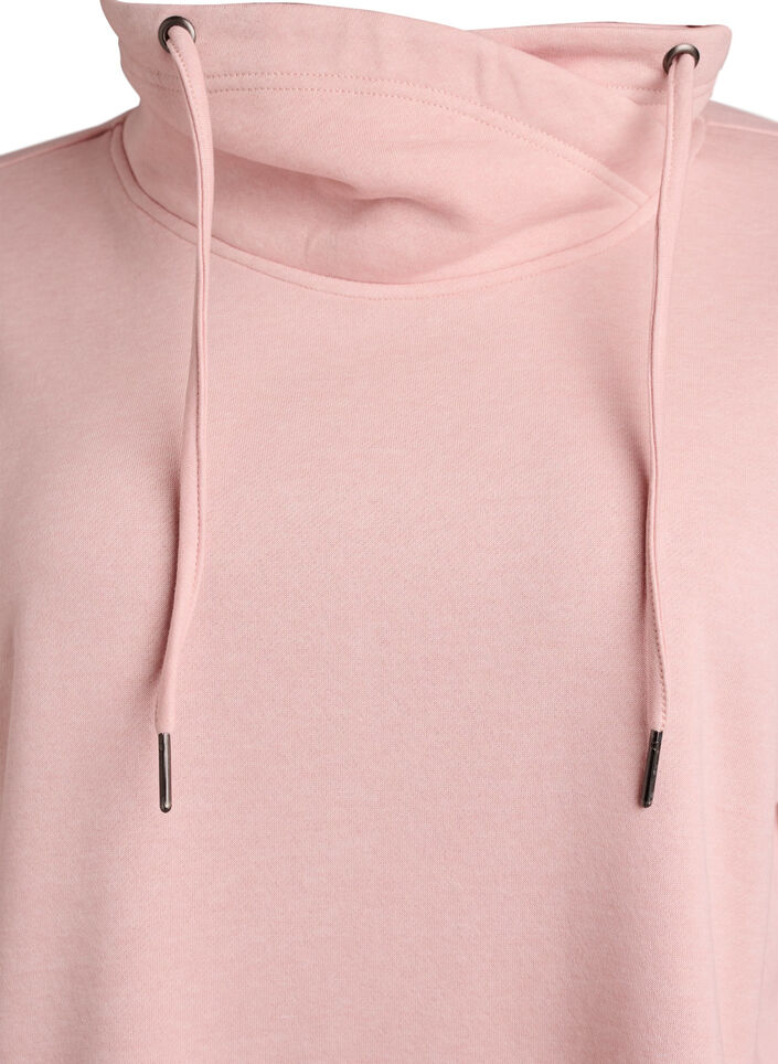 Sweatshirt mit hohem Kragen und Taschen, Rot, Packshot image number 2