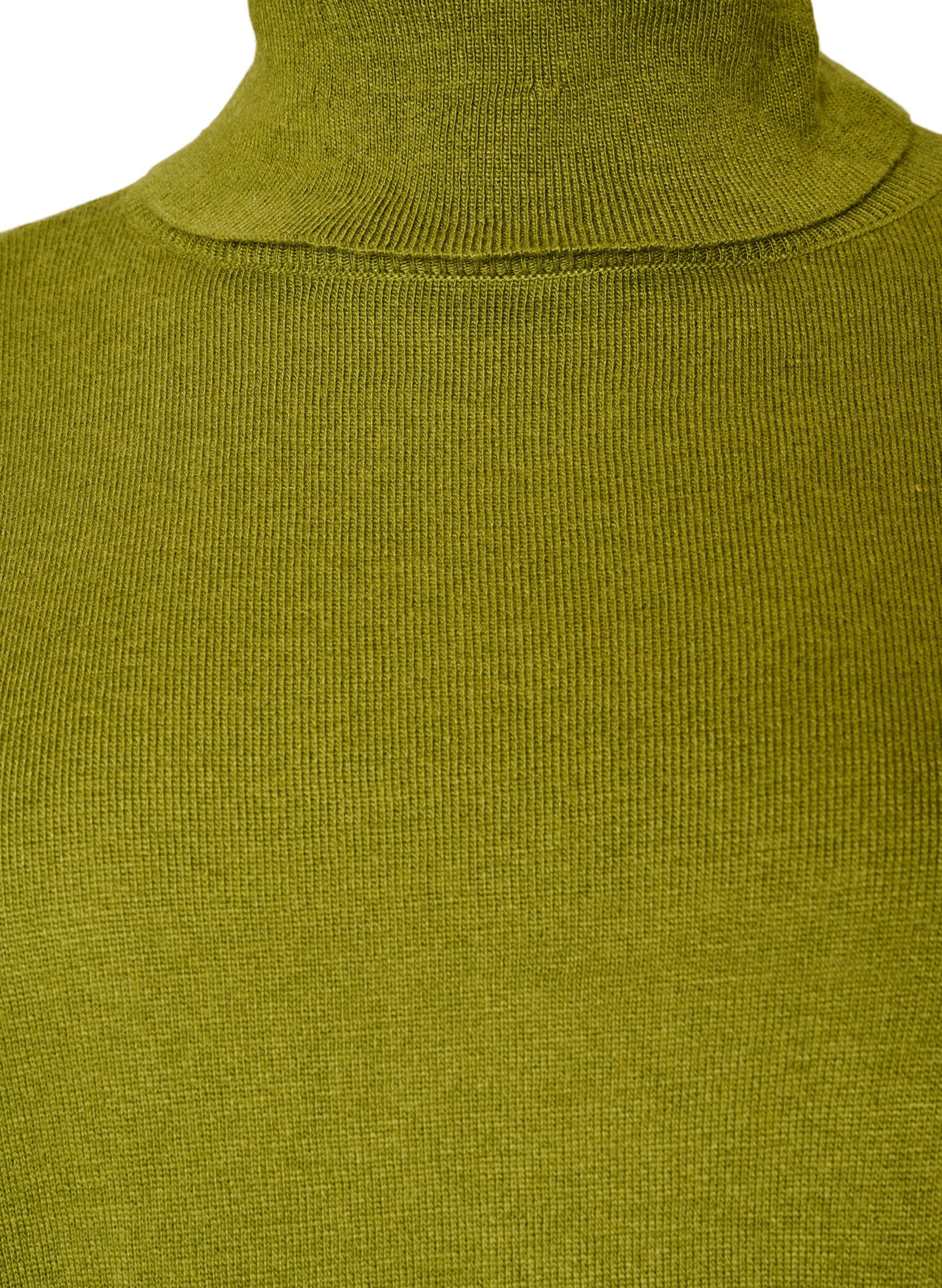 ZizziRollkragenpullover mit lockerer Passform, Gr&uuml;n, Packshot image number 2
