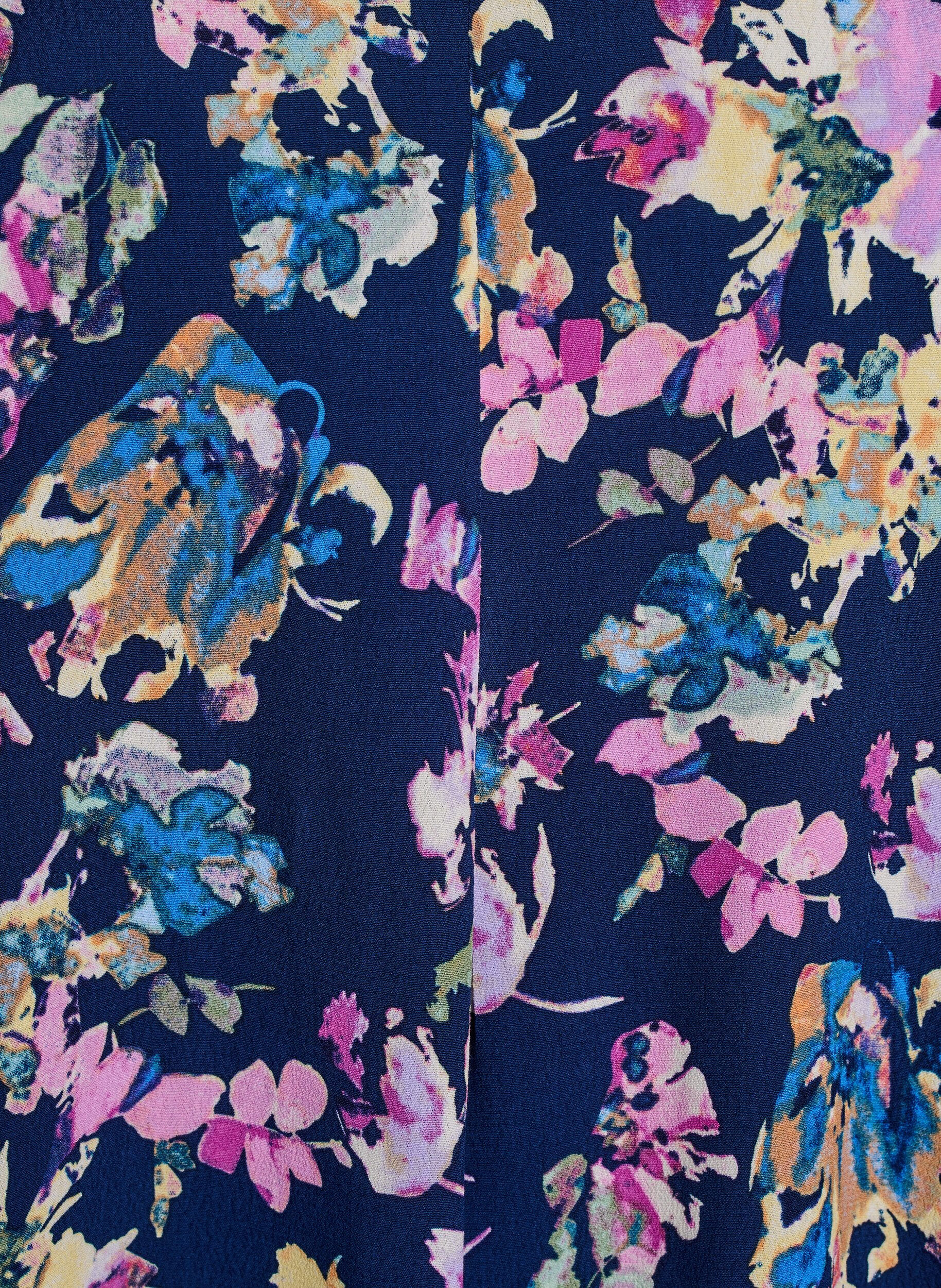 Zizzi A-Linien-Kleid aus Viskose, Blau, Packshot image number 2