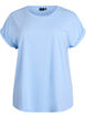 Kurz&auml;rmeliges T-Shirt aus einer Baumwollmischung, Blau, Packshot image number 0
