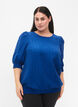 Smock Bluse mit Lyocell (TENCEL™), Strong Blue, Model image number 0