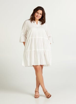 Kleid, Bright White, Model image number 2