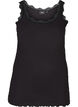 Top mit Spitzen, Schwarz, Packshot image number 0