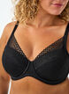 Spitzen-BH mit gepolsterten Cups, Schwarz, Model image number 3