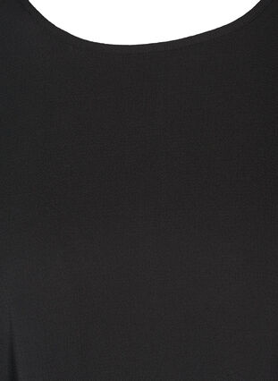 Blusenshirt mit kurzen Ärmeln, Black, Packshot image number 2