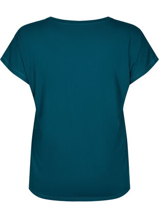 Kurzärmeliges Trainings-T-Shirt, Deep Teal, Packshot image number 1