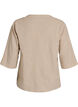 Bluse aus Baumwolle mit gestickten Details und 3/4-&Auml;rmeln, Beige, Packshot image number 1