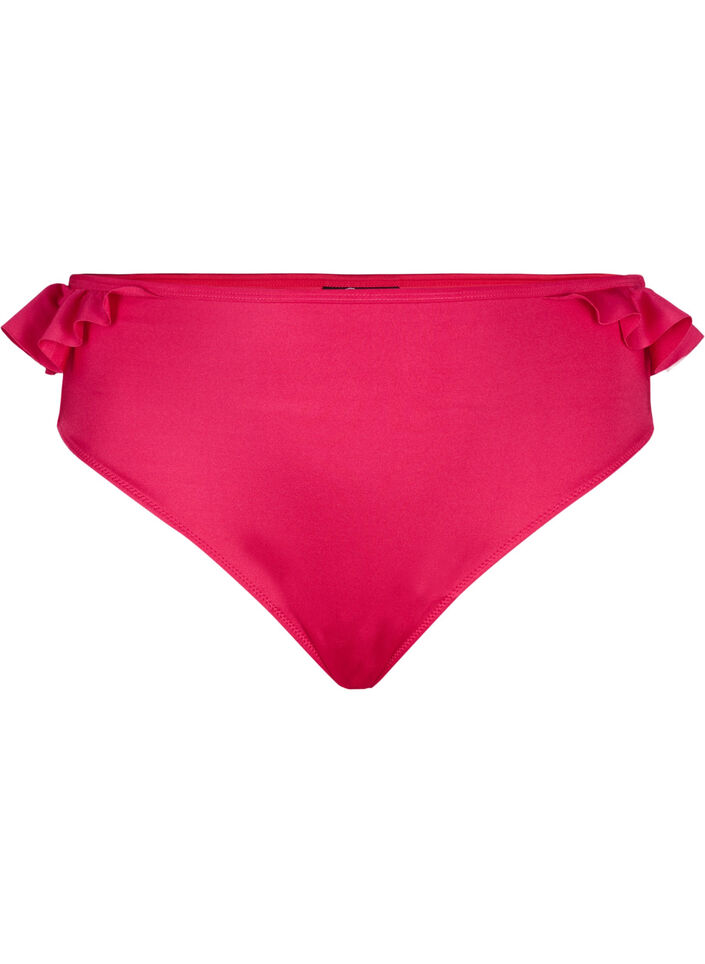 Bikini-Höschen mit Volants, Pink, Packshot image number 0