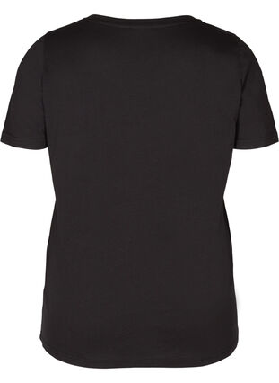 T-Shirt mit Print, Black Flamingo, Packshot image number 1