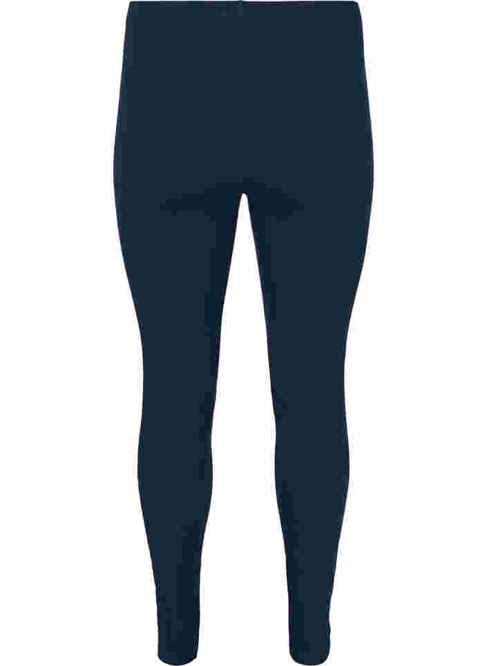 Einfarbige Leggings mit Print, Dark Sapphire, Packshot image number 1