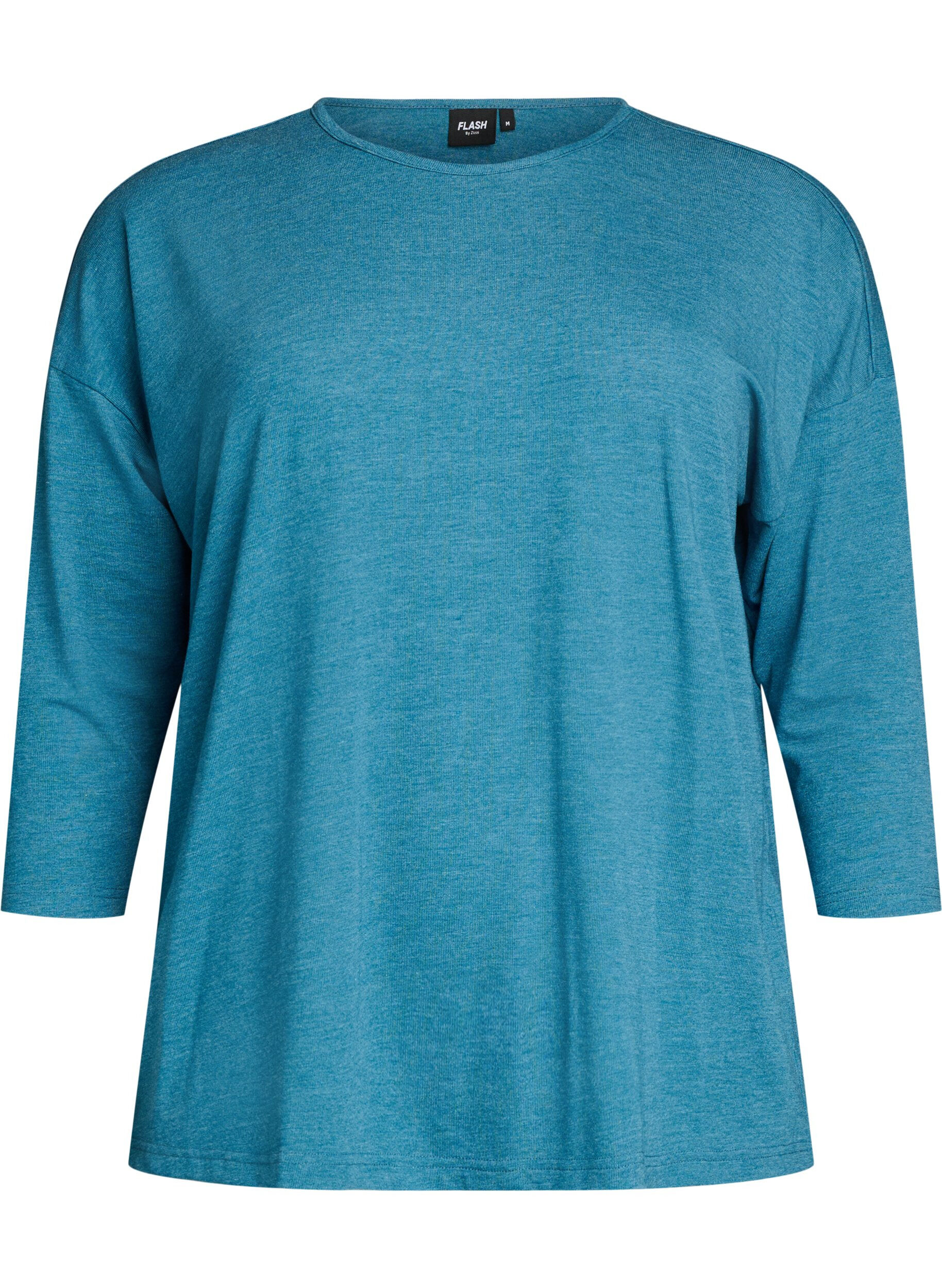 ZizziBluse aus Jersey mit 3/4-&Auml;rmeln, Blau, Packshot image number 0