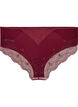 Slip mit Mesh und besticktem Spitzenbesatz, Rot, Packshot image number 1