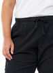 Capri-Hose aus Baumwolle, Schwarz, Model image number 3