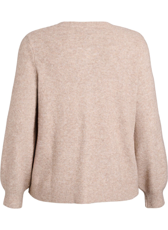 Cardigan mit Kn&ouml;pfen in Herzform, Beige, Packshot image number 1