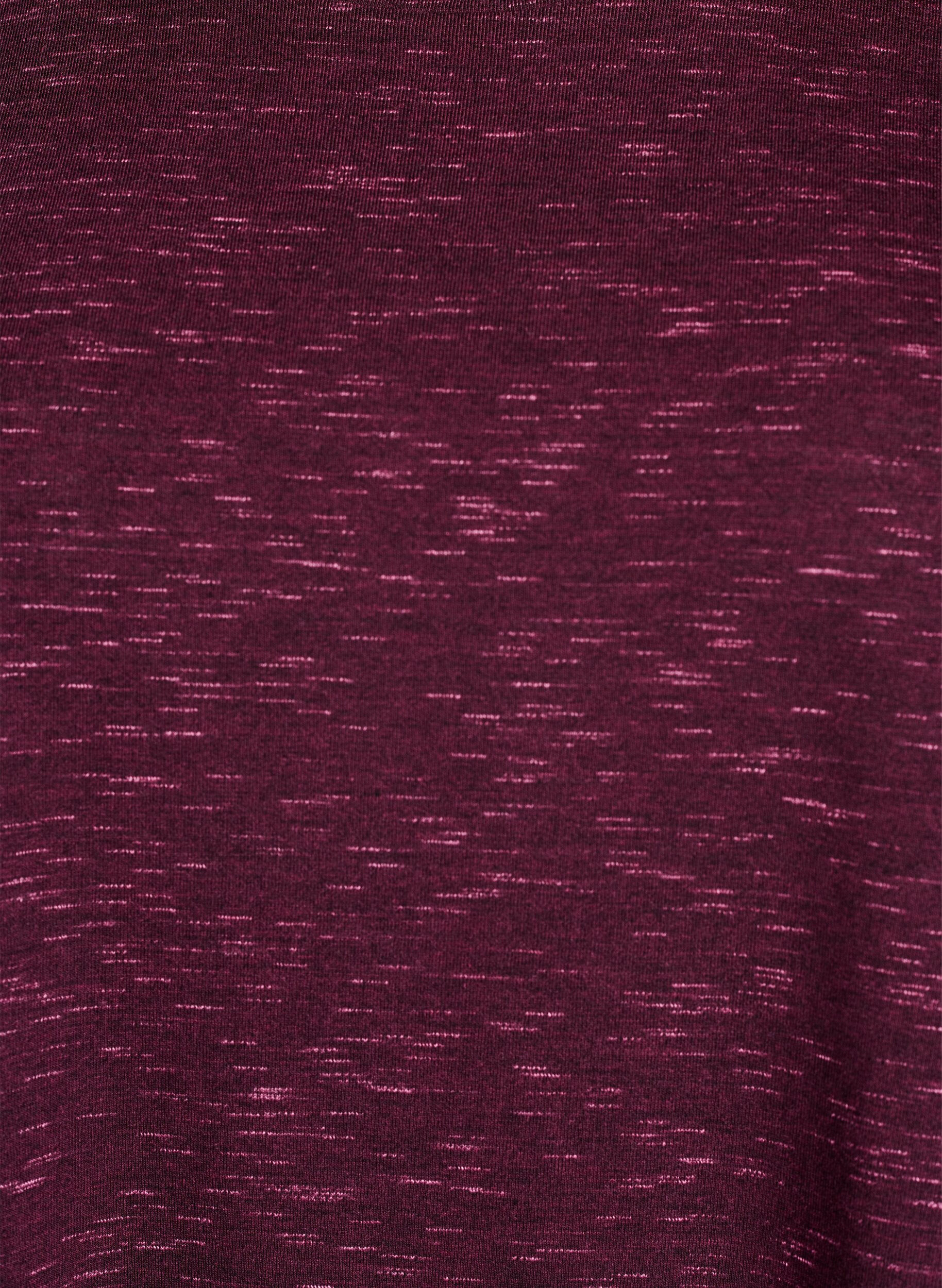 ZizziLockeres Trainingstop mit kurzen &Auml;rmeln, Dunkles Bordeaux, Packshot image number 2
