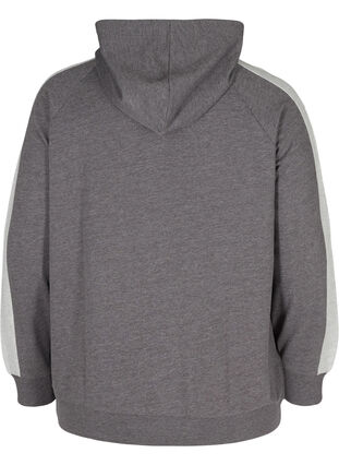 Sweatshirt mir Kapuze und Tasche, Dark Grey Melange, Packshot image number 1