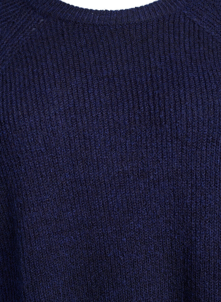 Ripppullover mit 3/4-&Auml;rmeln, Blau, Packshot image number 2