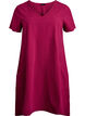 Kurzarm Kleid aus Baumwolle, Rot, Packshot image number 0