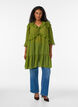 Leichtes Kleid mit R&uuml;schen und V-Ausschnitt, Gr&uuml;n, Model image number 1