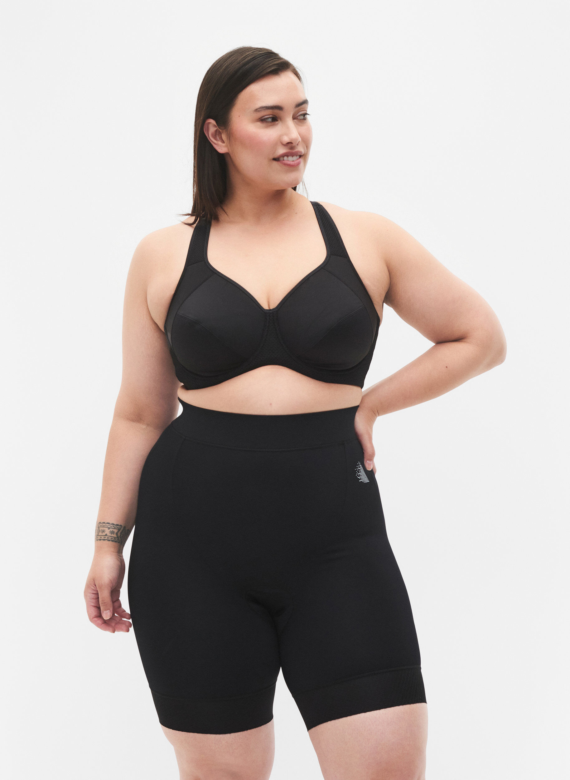 Zizzi Fahrrad-/Spinning-Shorts, Black, Model image number 2