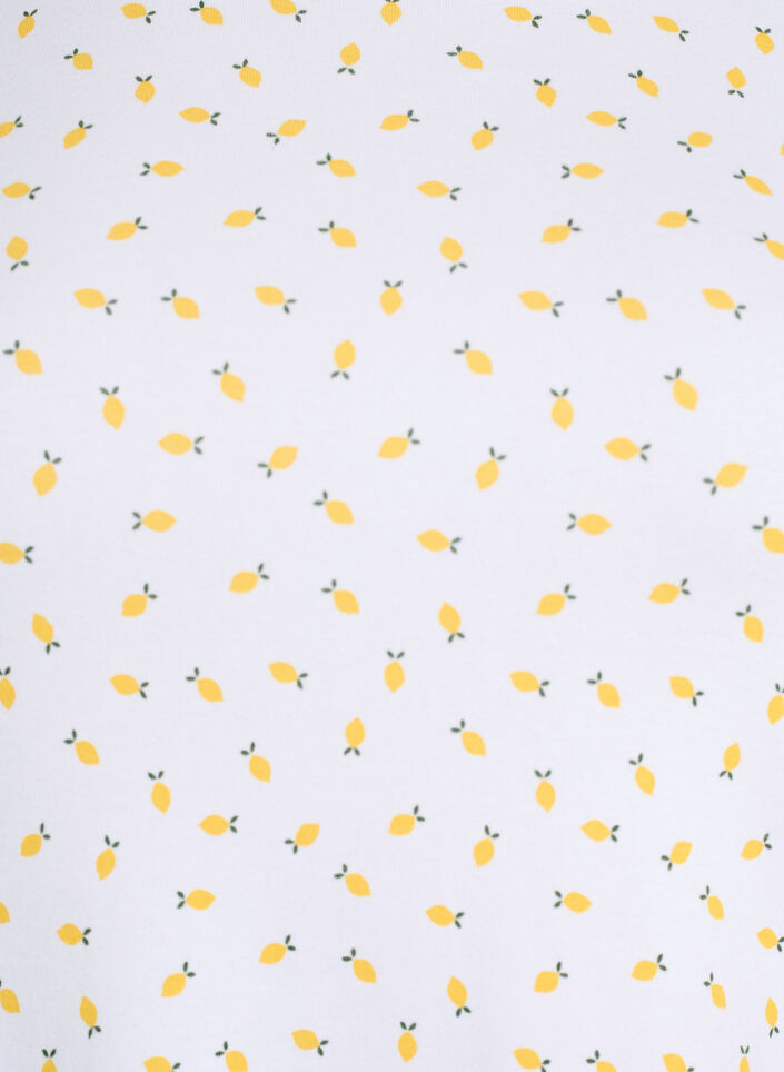 T-Shirt aus Baumwolle mit Allover-Druck, Wei&szlig;, Packshot image number 2