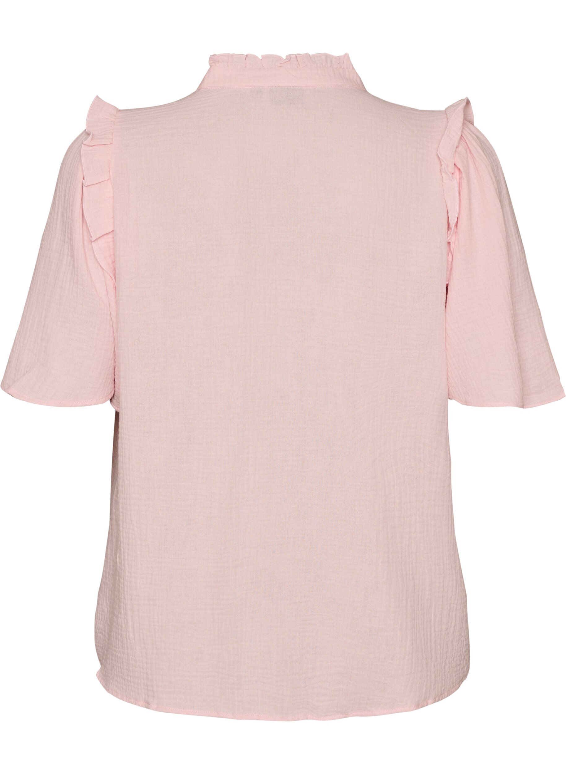 ZizziBluse aus Baumwoll-Musselin mit Broderie Anglaise und 1/2-&Auml;rmeln, Rot, Packshot image number 1