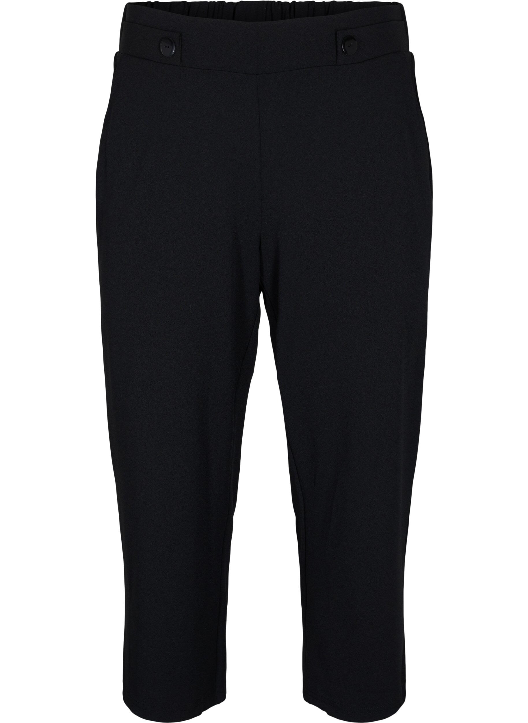 Zizzi7/8 Hose mit lockerer Passform, Schwarz, Packshot image number 0