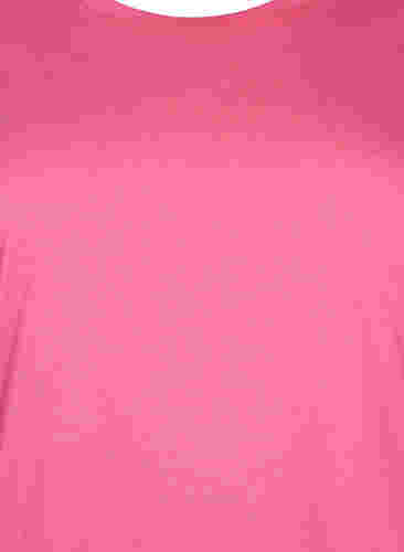 Einfarbige Bluse mit 3/4-Ärmel, Hot Pink Mel., Packshot image number 2