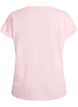 Kurz&auml;rmeliges T-Shirt aus Baumwollmischgewebe, Pink, Packshot image number 1