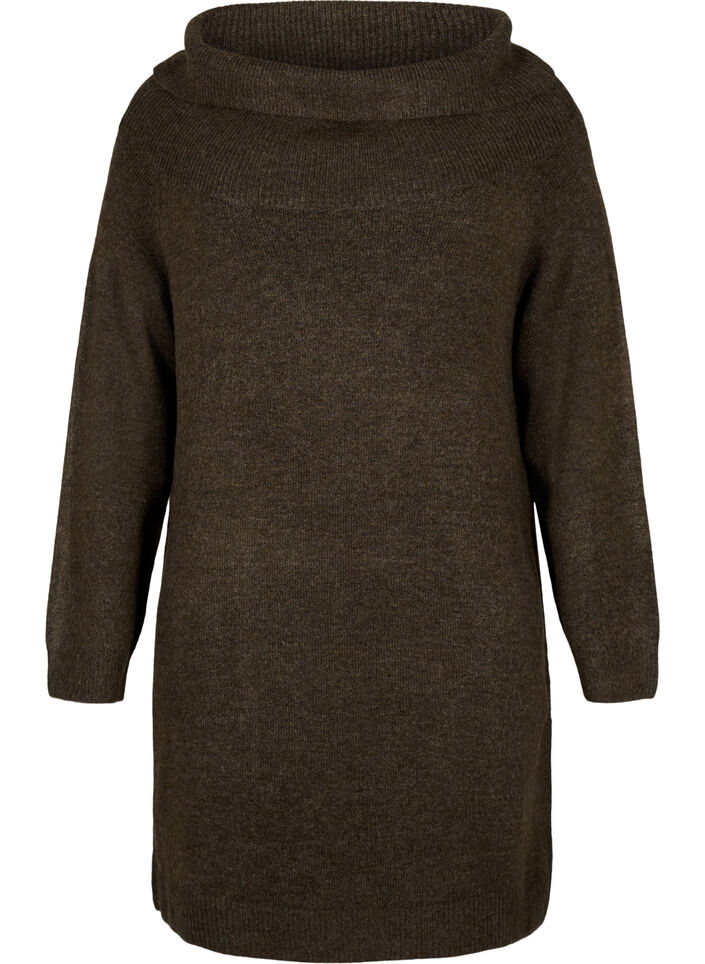 Melange-Strickkleid, Demitasse Mel., Packshot image number 0