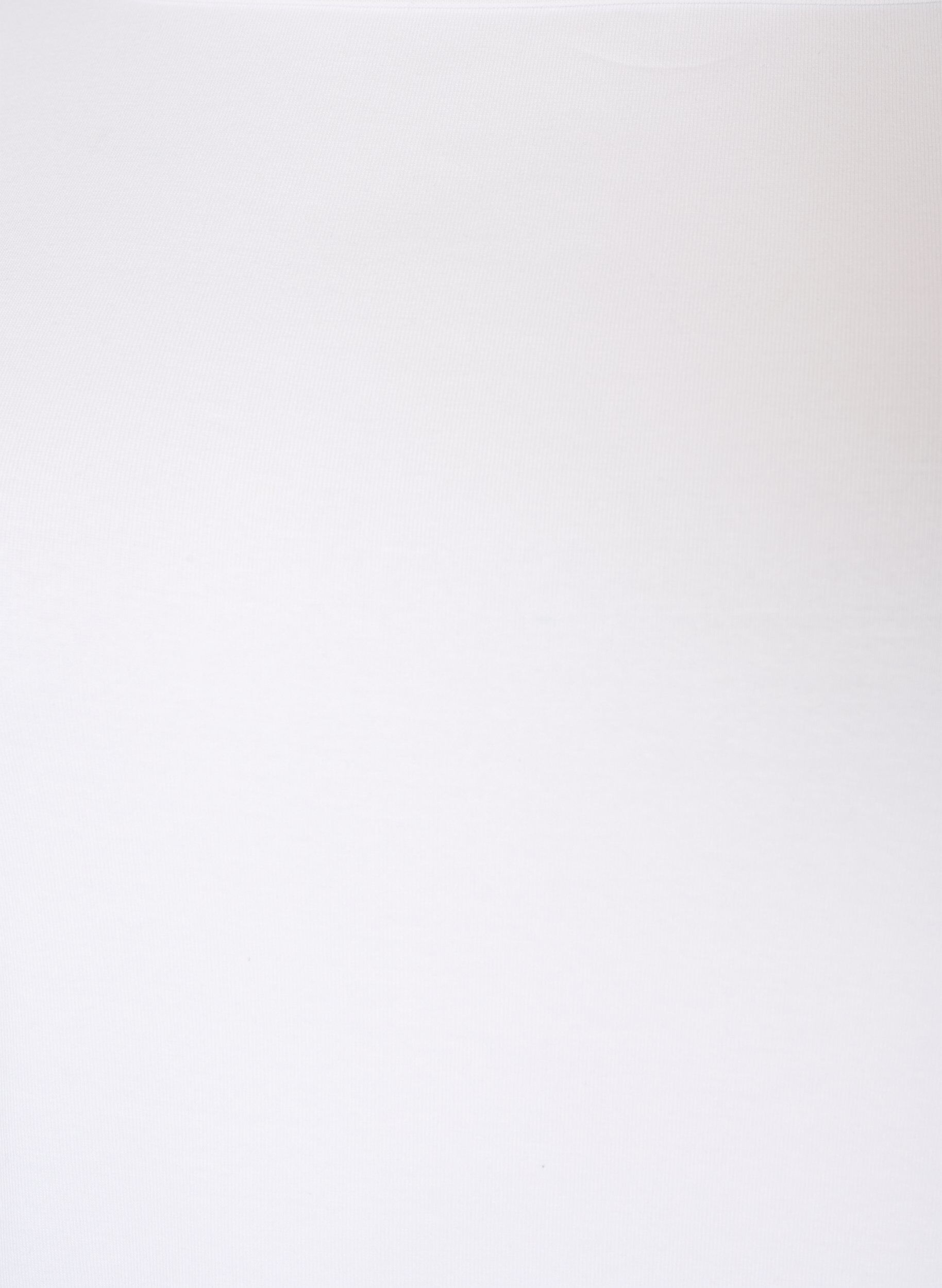 ZizziBasic-T-Shirt mit U-Boot-Ausschnitt und 3/4-&Auml;rmeln, Wei&szlig;, Packshot image number 2