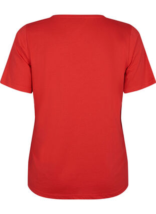 FLASH - T-Shirt mit V-Ausschnitt, High Risk Red, Packshot image number 1