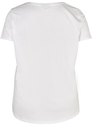 T-Shirt , Bright White/Beauty, Packshot image number 1