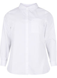Hemd aus Baumwollmischung, Bright White, Packshot