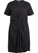 Kleid aus Baumwolle mit Twist-Detail, Schwarz, Packshot image number 0