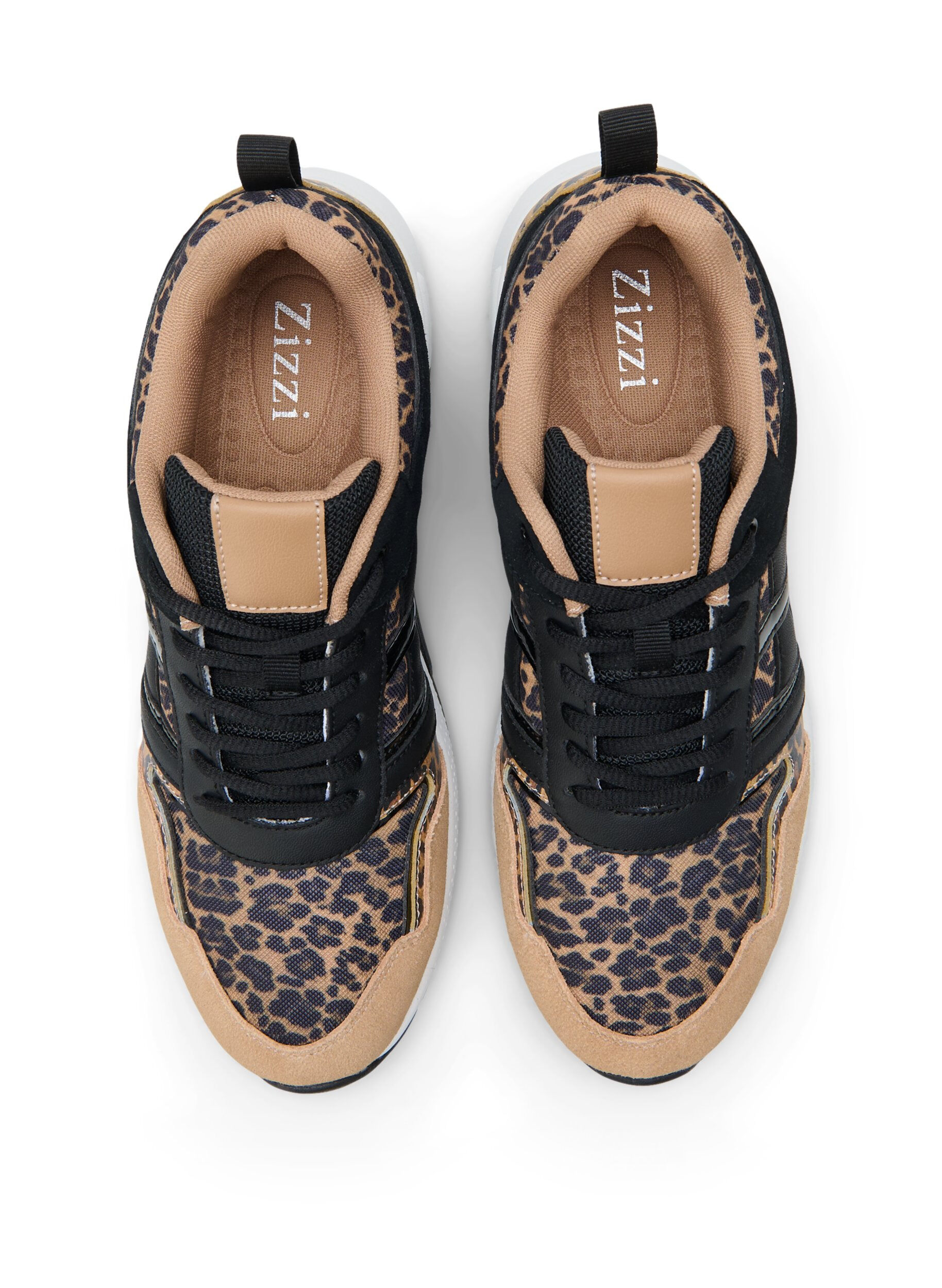 Zizzi Weite Passform Sneakers mit Leopardendruck, Leopard Print, Packshot image number 2