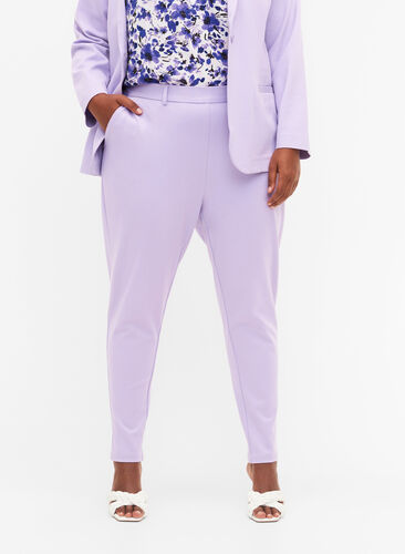 Cropped Hose mit Taschen und verstellbaren Schnüren, Purple Rose, Model image number 2