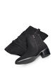 Langer Stiefel in Wildlederoptik mit abnehmbarem Schaft, Schwarz, Packshot image number 2
