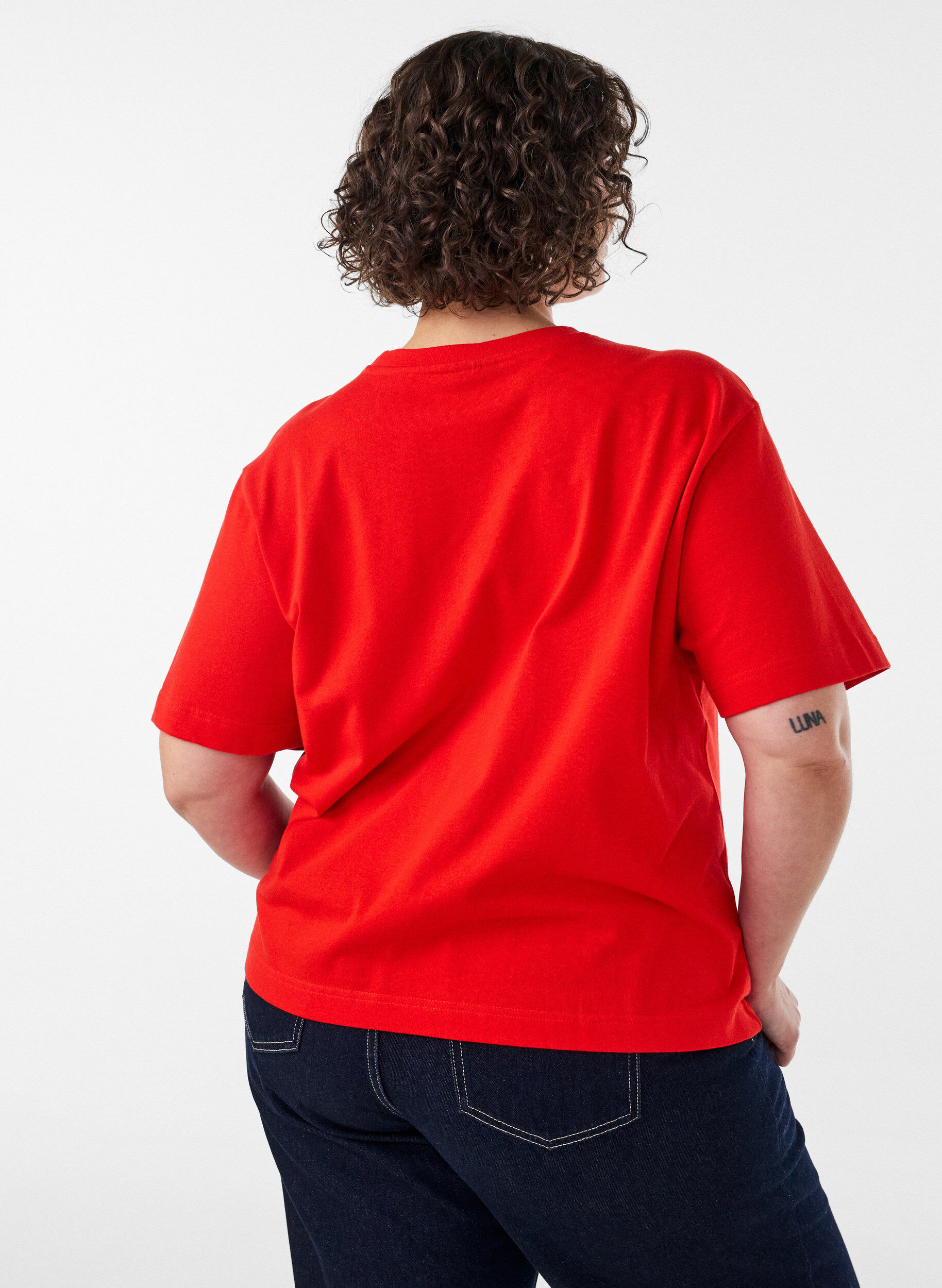 ZizziKastiges T-Shirt aus Baumwolle, 0942, Model image number 2