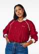 Jerseybluse mit Struktur und Kontrastdetails, Rot, Model image number 0
