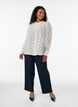 Bluse aus Viskose mit R&uuml;schenkragen, Wei&szlig;, Model image number 1