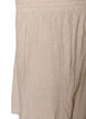 Hoch taillierte Shorts aus Leinen und Viskose, Beige, Packshot image number 2