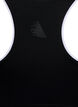 Sport-BH mit Racerback und Kontrastpaspel, Schwarz, Packshot image number 3